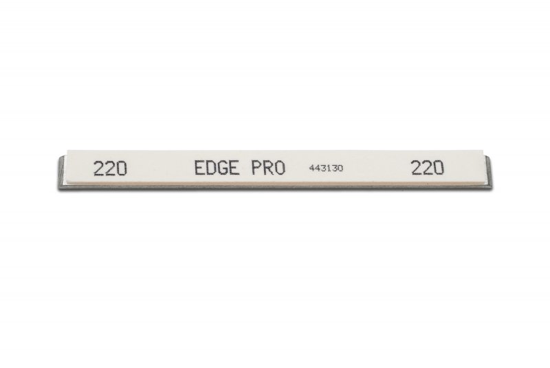 Edge Pro Medium 220 Grit Sharpening Stone (Mounted) (Half) - Click Image to Close
