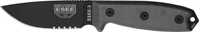 ESEE Model 3 Part Serrated. - Click Image to Close